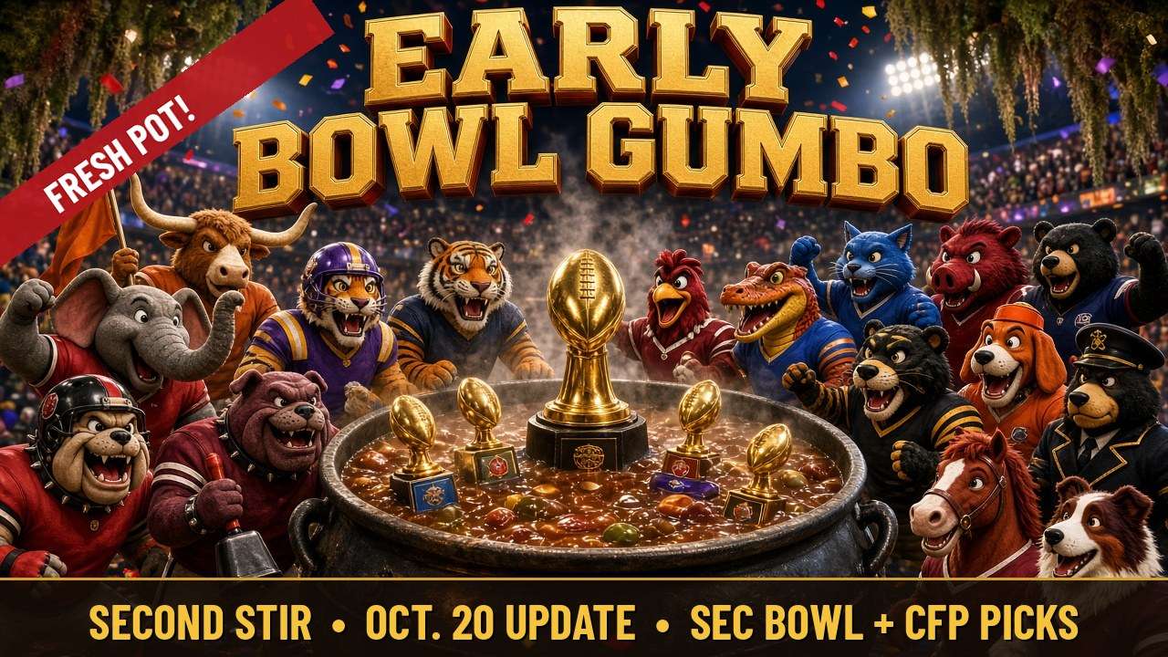 Bowl Gumbo, Second Stir: Ole Miss Jumps in the Playoff Pot, Texas Falls Out, and Where Every SEC Team Is Headed